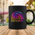 Preschool Teacher Leopard Tie Dye Rainbow Coffee Mug Unique Gifts