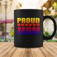 Proud Mom Lgbtgiftq Gay Pride Ally Lgbt Parent Rainbow Heart Funny Gift Coffee Mug Unique Gifts