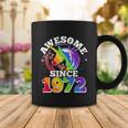 Rainbow Unicorn Awesome Since 1972 50Th Birthday Coffee Mug Unique Gifts