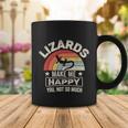 Retro Lizards Make Me Happy You Not So Much Lizard Lover Cool Gift Coffee Mug Unique Gifts