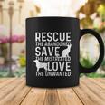 Save Love Rescue Animals Rescue Adopt Dog Lovers Coffee Mug Unique Gifts