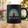 Seven Year Old Rainbow Birthday Gifts For Girls 7Th Bday Coffee Mug Unique Gifts