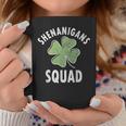 Shenanigans Squad Irish Shamrock Funny Saint Patricks Day Coffee Mug Personalized Gifts