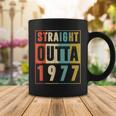 Straight Outta 1977 Vintage Graphic 45 Yrs Old 45Th Birthday Coffee Mug Funny Gifts