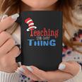 Teaching Is My Things Dr Teacher Red And White Stripe Hat Coffee Mug Funny Gifts