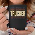 Trucker Trucker Job Title Vintage Coffee Mug Funny Gifts