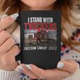 Trucker Trucker Support I Stand With Truckers Freedom Convoy _ Coffee Mug Funny Gifts