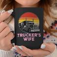 Trucker Truckers Wife Retro Truck Driver Coffee Mug Funny Gifts