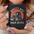 Trucker Worlds Best Truck Driver Trailer Truck Trucker Vehicle Coffee Mug Funny Gifts