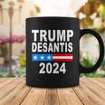 Trump Desantis 2024 Us Flag Tshirt Coffee Mug Unique Gifts