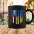Ukrainian American Flag Ukraine Usa America Coffee Mug Unique Gifts