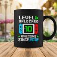 Video Game Level 10 Unlocked 10Th Birthday Coffee Mug Unique Gifts