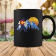 Vintage Bigfoot Colorado Flag Retro Sun Mountains Coffee Mug Unique Gifts