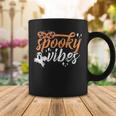 Vintage Spooky Vibes Halloween Novelty Graphic Art Design Coffee Mug Funny Gifts
