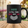 Vote Tell Them Ruth Sent You Dissent Rbg Vote V3 Coffee Mug Unique Gifts
