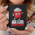 Womens Cool Just A Girl Who Loves Popcorn Girls Popcorn Lovers Coffee Mug Personalized Gifts