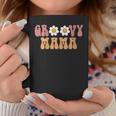 Womens Groovy Mama 70S Aesthetic Graphic Design For Womens Coffee Mug Personalized Gifts