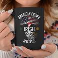 Womens Irish Pride American Grown Irish Roots  Proud  TreeIrish Flag American Flag Coffee Mug Personalized Gifts