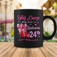 Womens This Queen Was Born On September 24Th High Heel Birthday Coffee Mug Funny Gifts