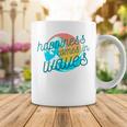 Ocean Wave Sunset  Happiness Comes In Waves Summer Gift Coffee Mug
