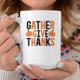 Gather Give Thanks Pumpkin Fall Thanksgiving Coffee Mug