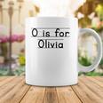 Back To School O Is For Olivia First Day Of School Kids Coffee Mug Unique Gifts