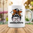 Baseball Momster For Women Halloween Mom Messy Bun Coffee Mug Funny Gifts