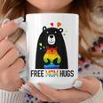 Bear Free Mom Hugs Rainbow Lgbt Lesbian Gay Pride Month Coffee Mug Personalized Gifts