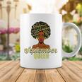 Black African American Melanin Afro Queen September Birthday Coffee Mug Funny Gifts