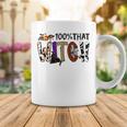 Black Cat 100 That Witch Spooky Halloween Costume Leopard Coffee Mug Funny Gifts