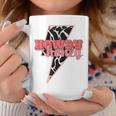 Desert Lightning Bolt Howdy Honey Cow Print Western Cowgirls Coffee Mug Personalized Gifts