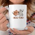 Fall Vibes Leaf And Boo Coffee Mug Funny Gifts