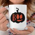 Halloween Boo - Pumpkin Orange And Black Design Coffee Mug Funny Gifts