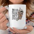 Halloween Spooky Skeleton Dead Inside But Spiged Coffee Mug Funny Gifts