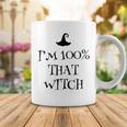 Im 100 Percent That Witch Scary Halloween Witchcraft Wicca Coffee Mug Funny Gifts