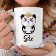 Kids 6 Year Old Gifts Cute Panda Birthday Girl 6Th Birthday Funny Coffee Mug Personalized Gifts