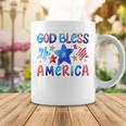 Kids Cute American Flag Girls 4Th Of July God Bless America Kids Coffee Mug Funny Gifts