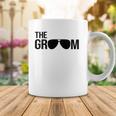 Mens The Groom Bachelor Party Cool Sunglasses White Coffee Mug Unique Gifts