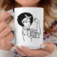 Strong Woman Rosie - Strong - Afro Woman Black Design Coffee Mug Funny Gifts
