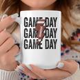 Vintage Game Day Football Lightning Bolt Funny Team Sport V2 Coffee Mug Personalized Gifts
