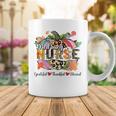 Womens Grateful Thankful Blessed Pumpkin Leopard Med Surg Nurse Coffee Mug Funny Gifts