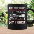 Trucker Trucker Dad Truck Driver Father Dont Mess With My Family Coffee Mug