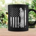 Trucker Trucker American Flag Usa Patriotic Truck Driver Dad Trucker Coffee Mug