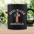4Th Of July God Bless America Cross Flag Patriotic Religious Gift Coffee Mug Gifts ideas