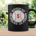 5Th Birthday Baseball Big Number Five 5 Year Old Boy Girl V11 Coffee Mug Gifts ideas