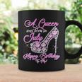 A Queen Was Born In July Fancy Birthday Graphic Design Printed Casual Daily Basic Coffee Mug Gifts ideas