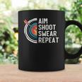 Aim Shoot Swear Repeat &8211 Archery Coffee Mug Gifts ideas
