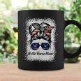 Air Force Mom Messy Bun Sunglasses Military Mom Mothers Day Coffee Mug Gifts ideas