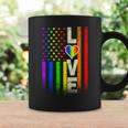 American Love Gay Pride Rainbow Flag Coffee Mug Gifts ideas