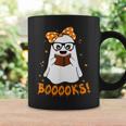 Booooks Ghost Funny Boo Read Books Lover Library Halloween Coffee Mug Gifts ideas